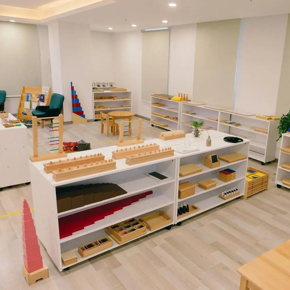 Yunhe Wooden Montessori Sensorial Cylinder Blocks - High Quality Educational Toy 1