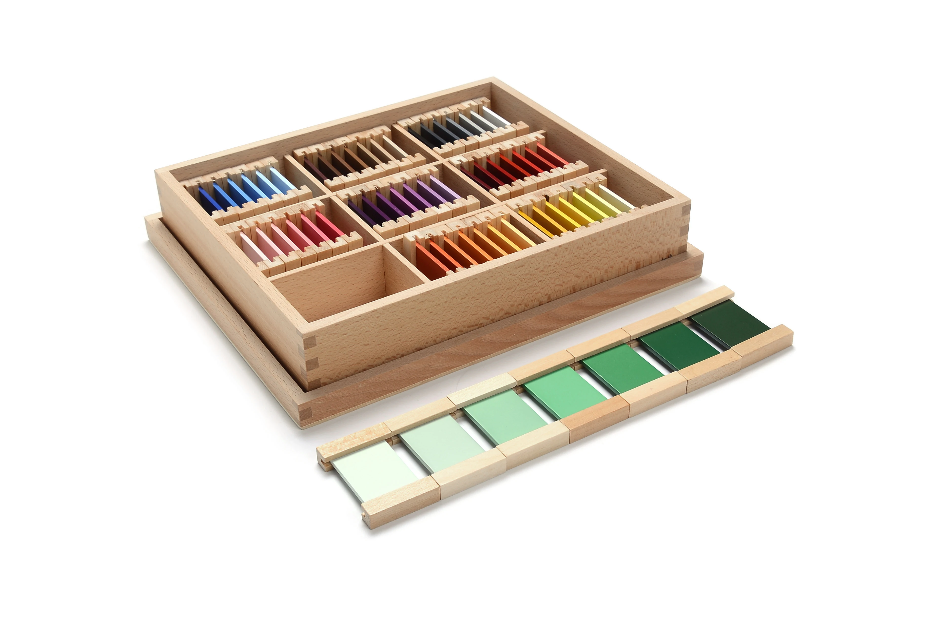 Tabletas de colores de madera de primera calidad para el aprendizaje educativo - Mapa de rompecabezas Montessori 3