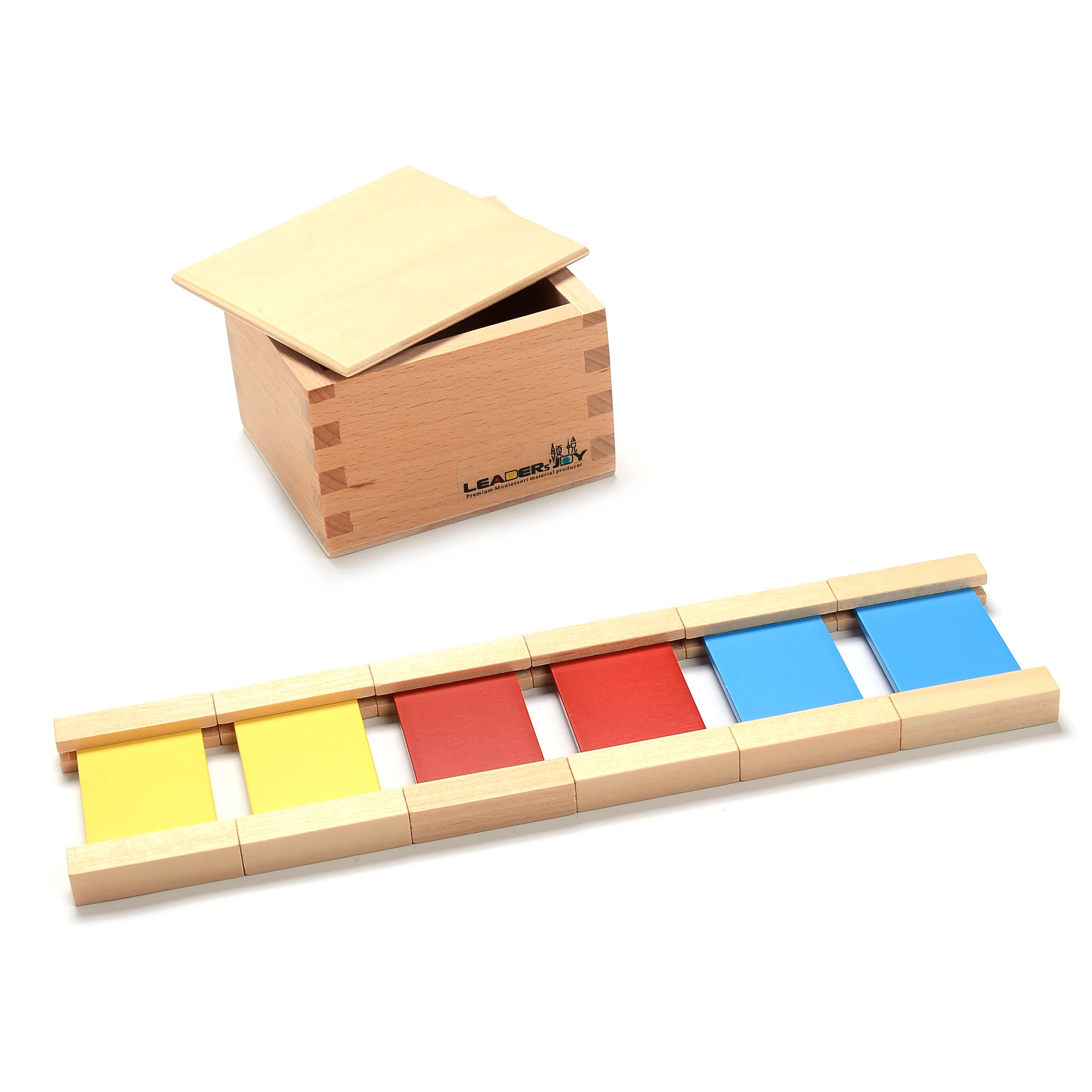 Tabletas de colores de madera de primera calidad para el aprendizaje educativo - Mapa de rompecabezas Montessori 1