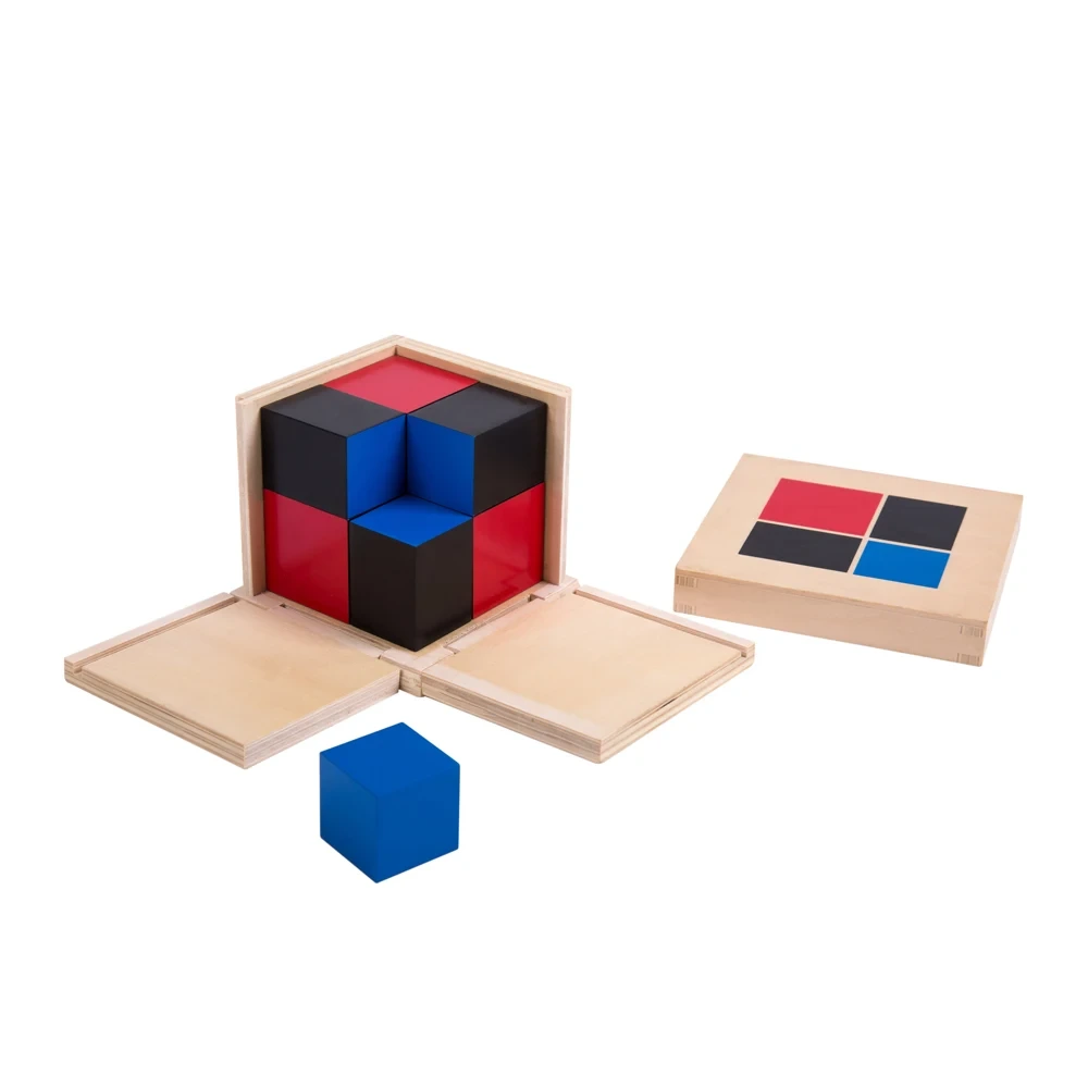 Khối lập phương Montessori bằng gỗ Leader Joy cho việc học tập giáo dục sớm 1