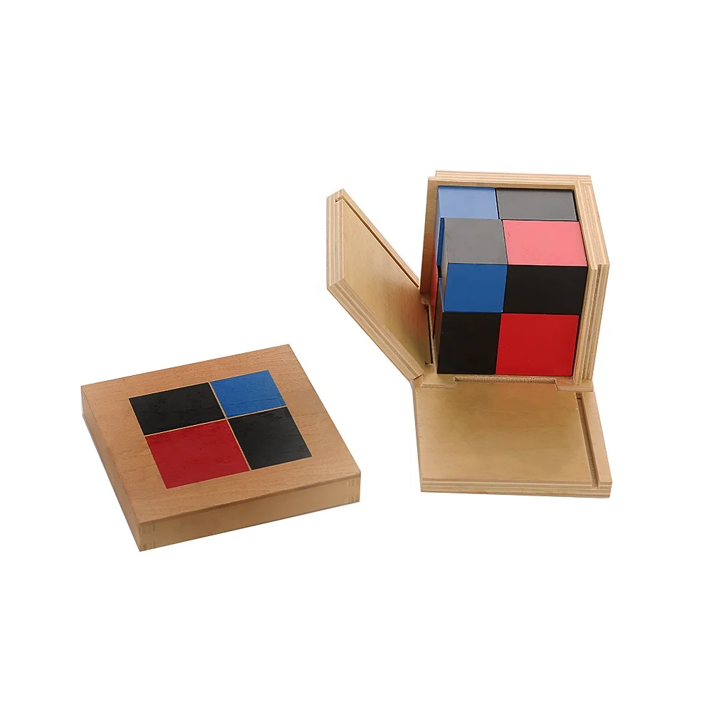 Leader Joy Cubo binomial Montessori de madera para aprendizaje educativo temprano 5