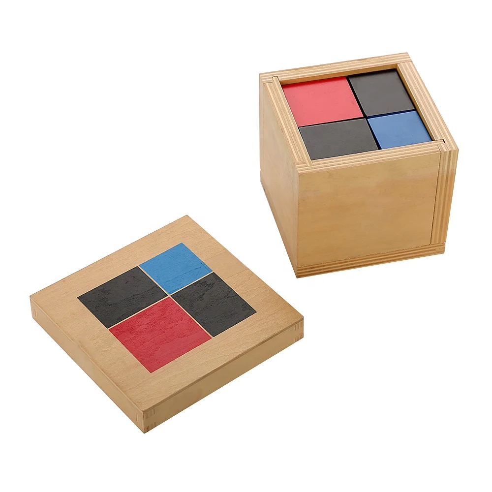 Leader Joy Cubo binomial Montessori de madera para aprendizaje educativo temprano 4