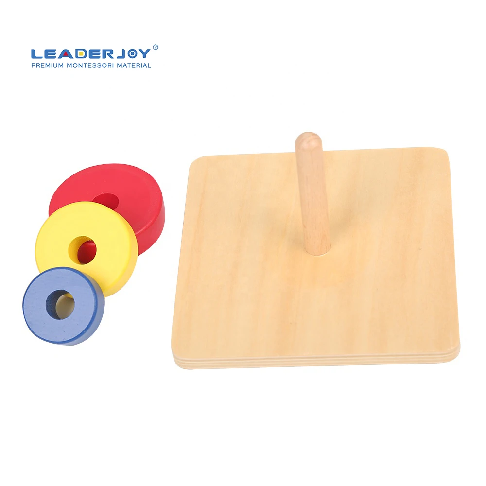 Đồ chơi xếp chồng Montessori bằng gỗ dành cho giáo dục sớm 4