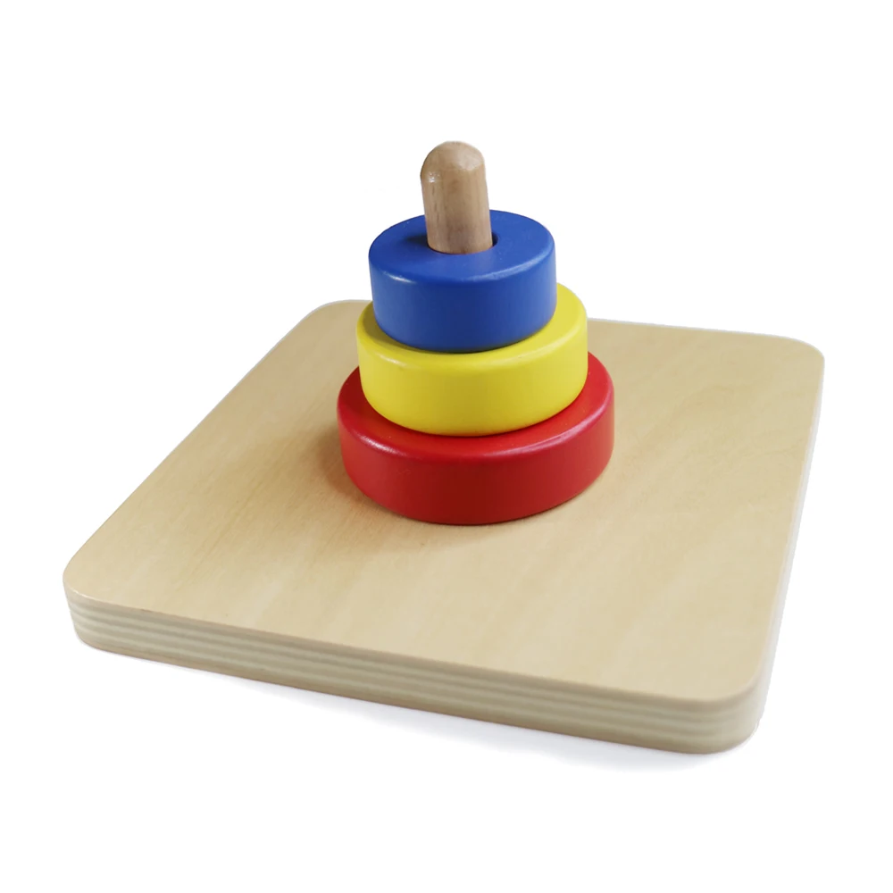 Đồ chơi xếp chồng Montessori bằng gỗ dành cho giáo dục sớm 2