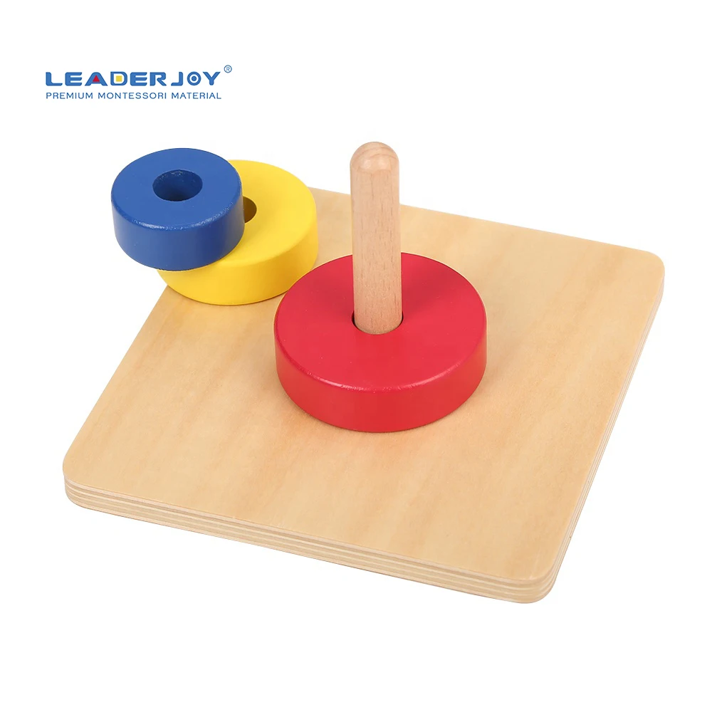 Đồ chơi xếp chồng Montessori bằng gỗ dành cho giáo dục sớm 5