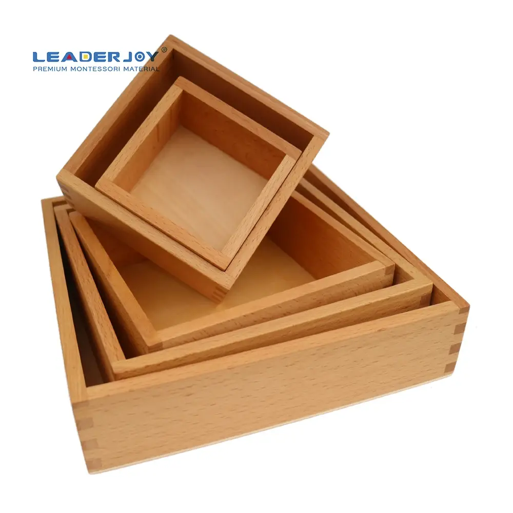 Montessori Infant Coin Box Nesting Box by LEADERJOY 6