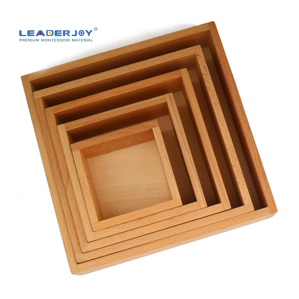 Đồ chơi giáo dục bằng gỗ sồi Montessori dành cho việc học sớm 4