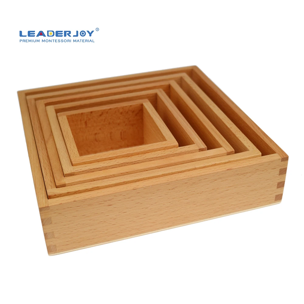 Đồ chơi giáo dục bằng gỗ sồi Montessori dành cho việc học sớm 3