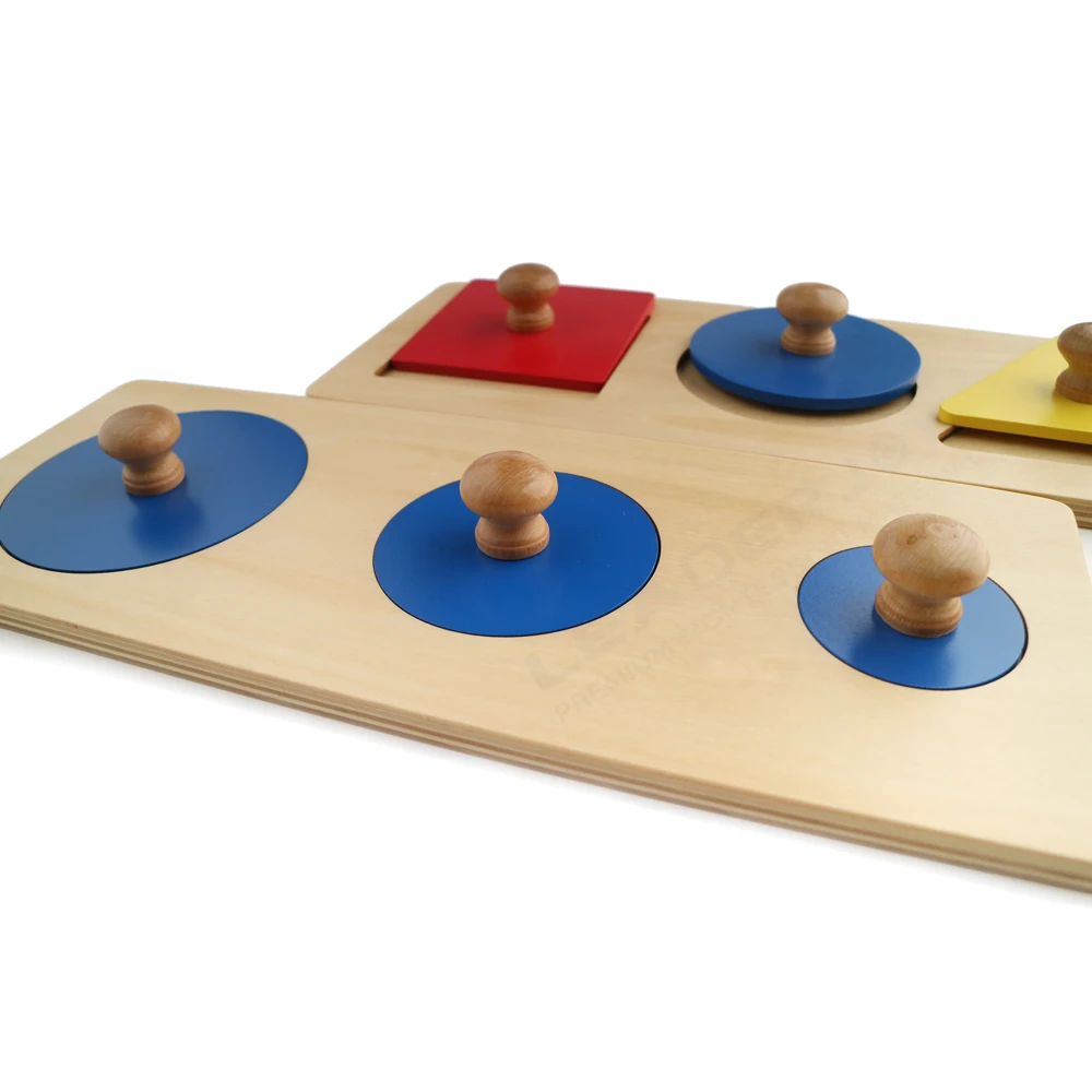 Đồ chơi xếp hình bằng gỗ giáo dục Montessori cho việc học sớm 4