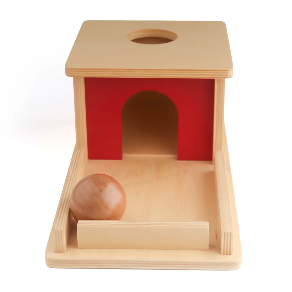 Hộp đựng đồ vật vĩnh viễn Montessori Đồ chơi trẻ em, Chất liệu gỗ giáo dục 6