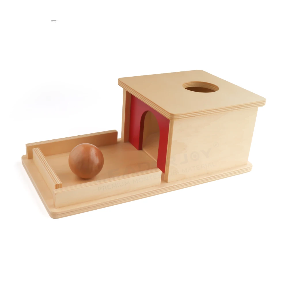Hộp đựng đồ vật vĩnh viễn Montessori Đồ chơi trẻ em, Chất liệu gỗ giáo dục 4