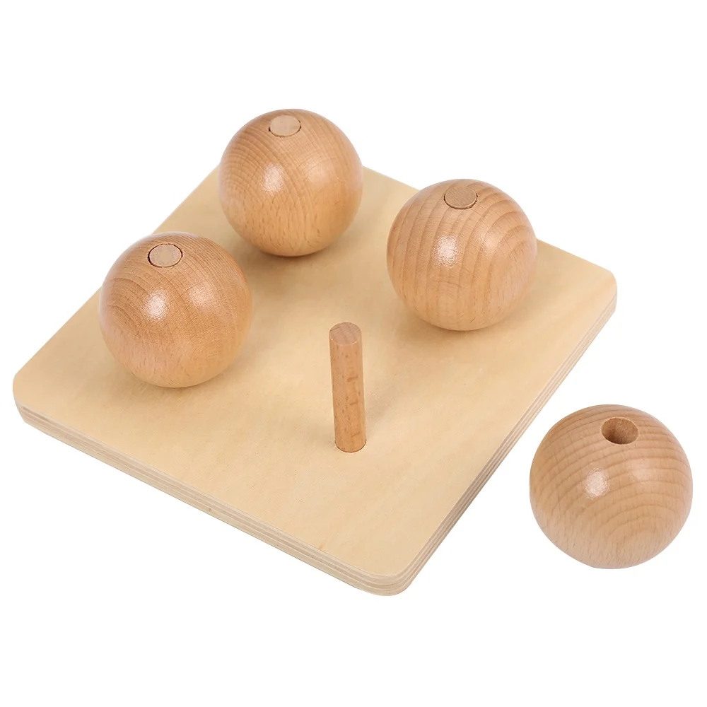 Đồ chơi bảng ghim gỗ hình vuông màu xanh Montessori dành cho trò chơi giáo dục cho bé 6