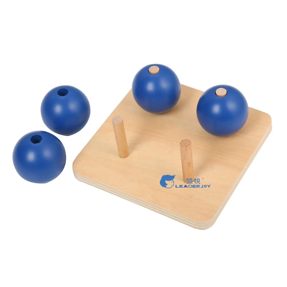 Đồ chơi bảng ghim gỗ hình vuông màu xanh Montessori dành cho trò chơi giáo dục cho bé 5
