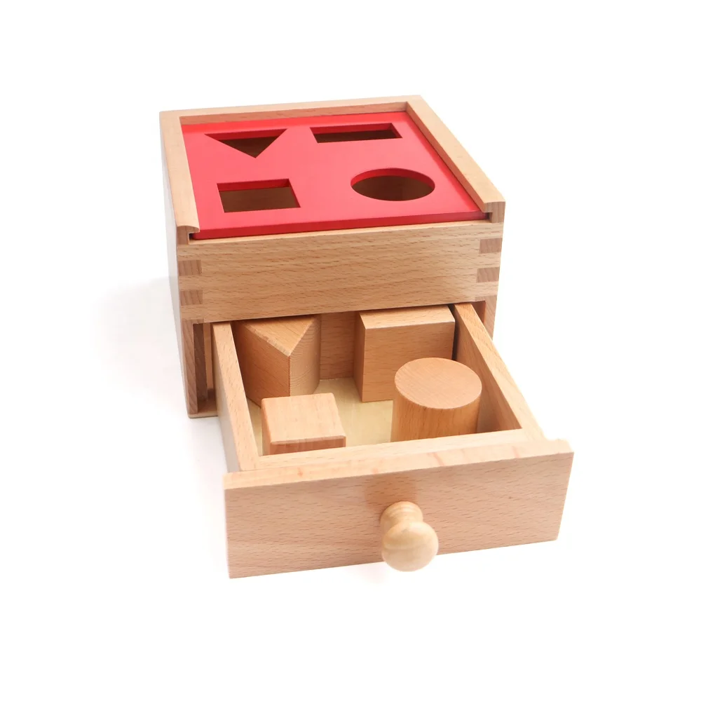 Khối hình học bằng gỗ Đồ chơi giáo dục Montessori cho trẻ sơ sinh 5