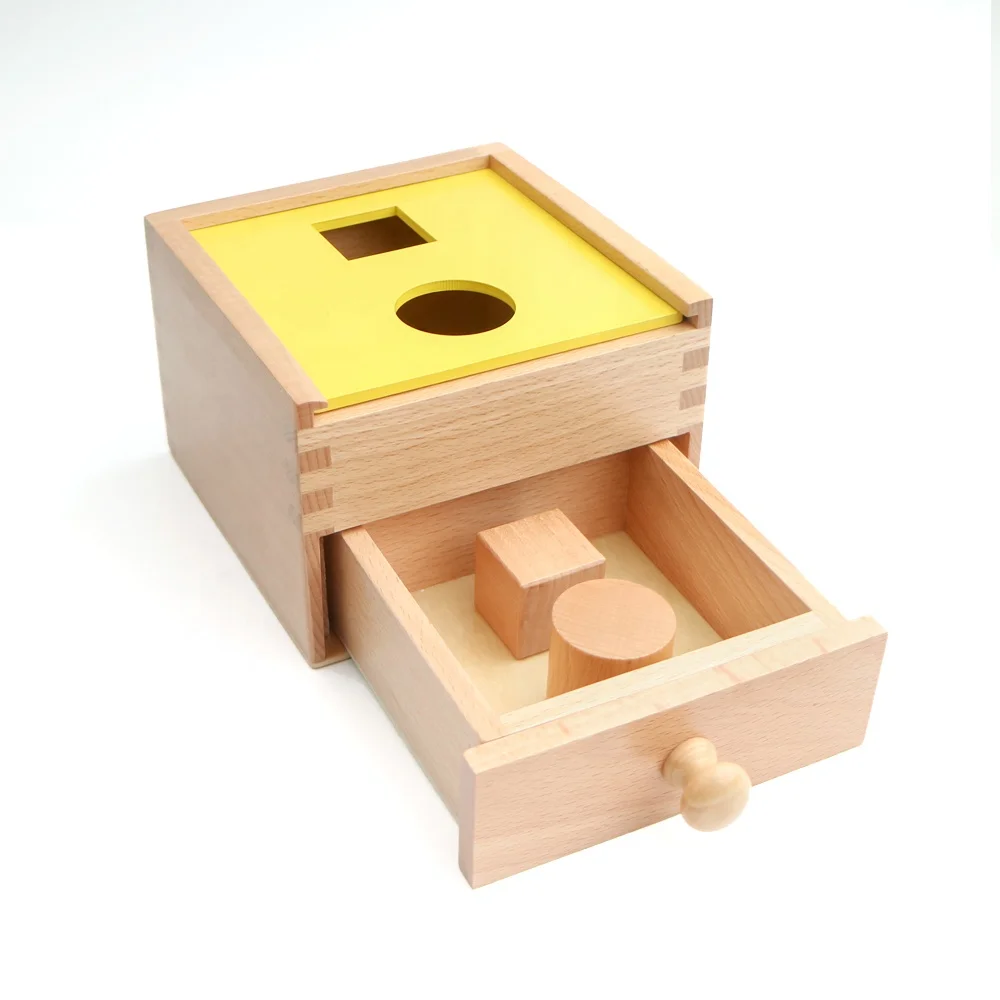 Khối hình học bằng gỗ Đồ chơi giáo dục Montessori cho trẻ sơ sinh 4
