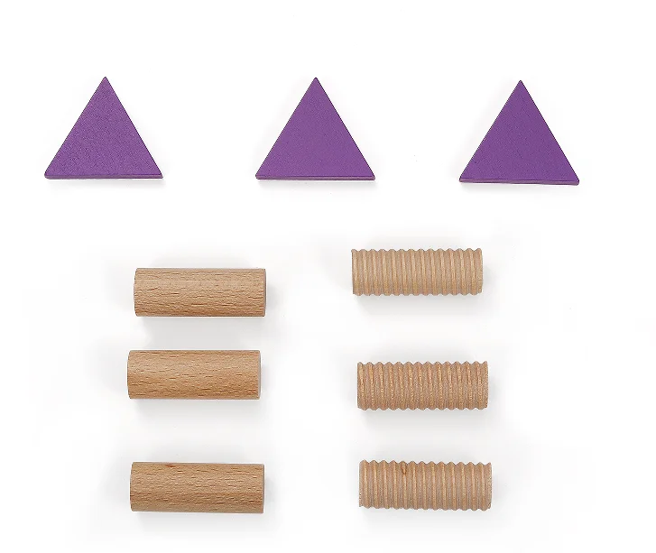 Montessori Baby Wooden Shape Educational Color Sorting Tray 3