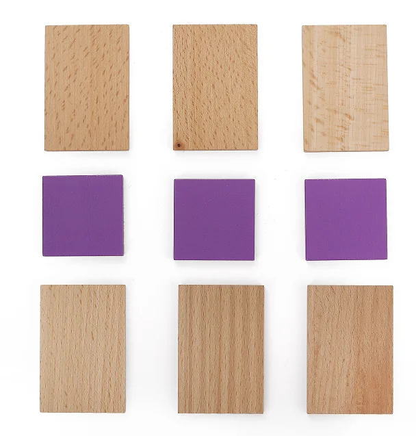 Montessori Baby Wooden Shape Educational Color Sorting Tray 5