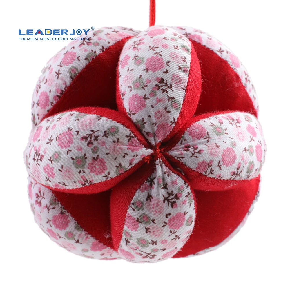 Montessori Rainbow Cotton Fabric Baby Gripping Toy Ball 5