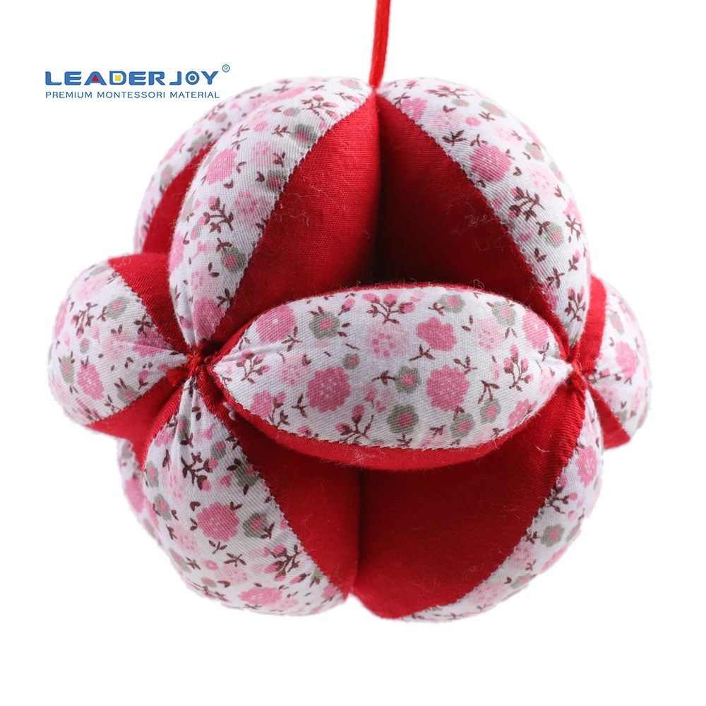 Montessori Rainbow Cotton Fabric Baby Gripping Toy Ball 3