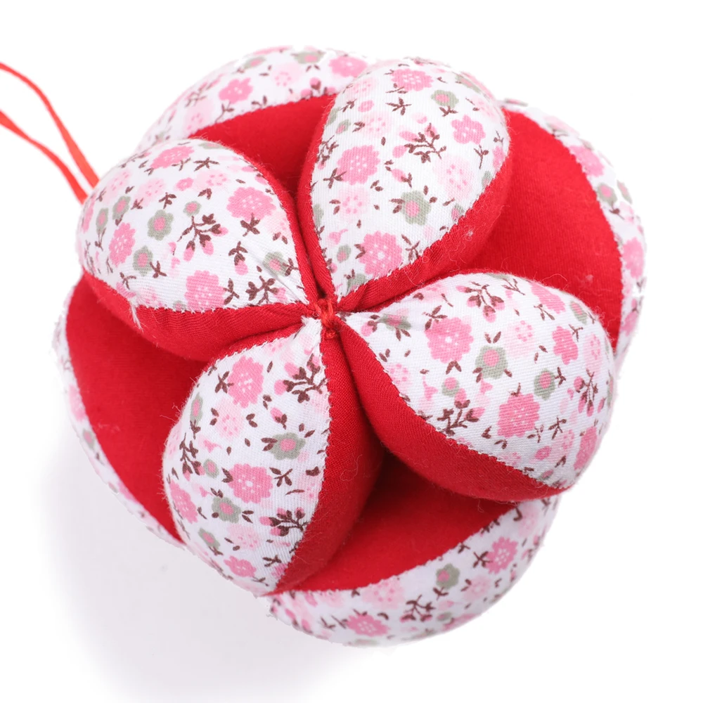Montessori Rainbow Cotton Fabric Baby Gripping Toy Ball 4