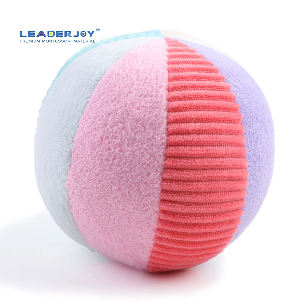Montessori Rainbow Cotton Fabric Baby Gripping Toy Ball 7