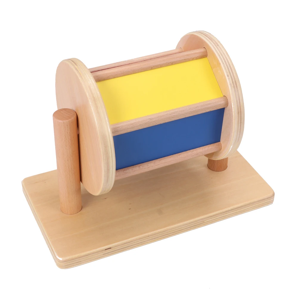 Montessori Baby Educational Spinning Drum Toy 1