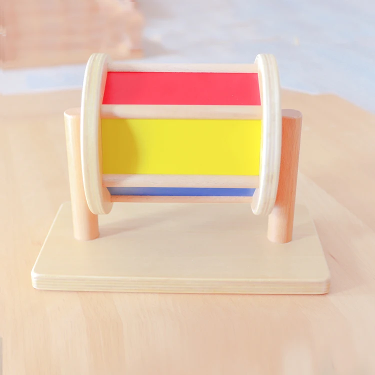 Montessori Baby Educational Spinning Drum Toy 7