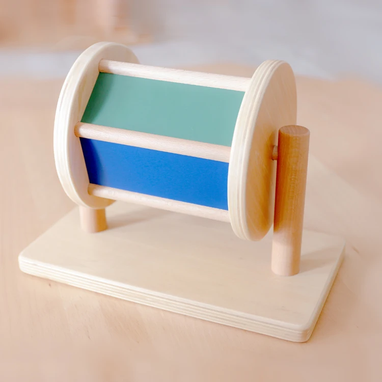 Montessori Baby Educational Spinning Drum Toy 5