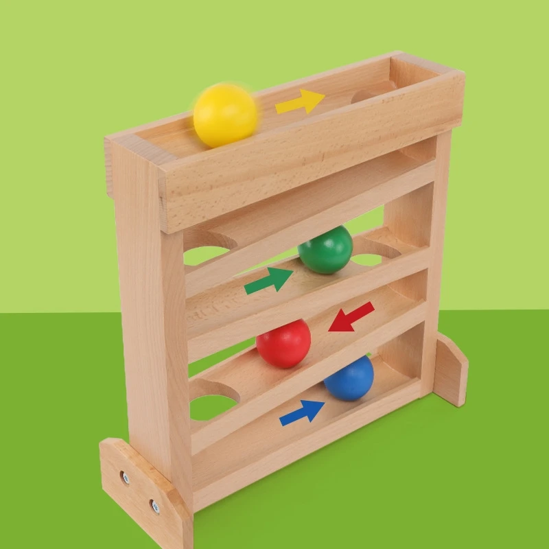 Wooden Baby Toys Montessori Visual Tracker for Kindergarten 4