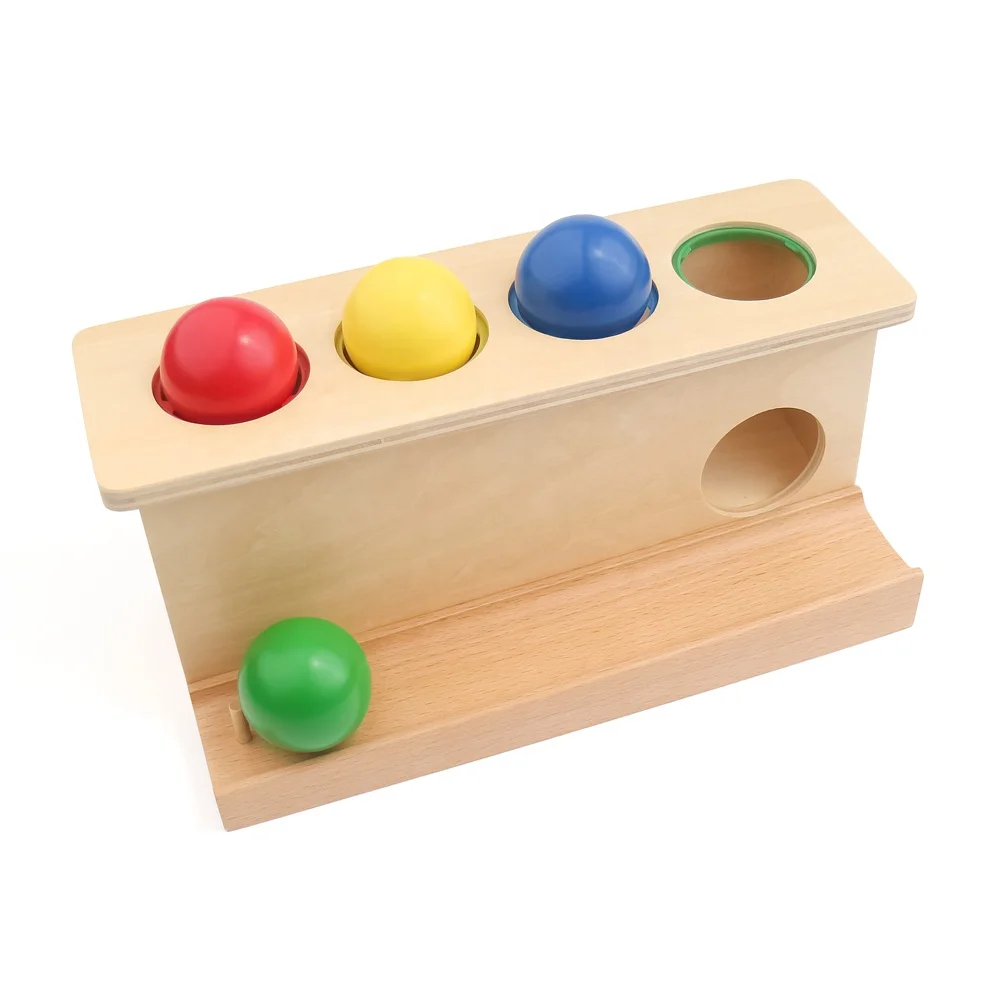 Montessori Wooden Push Balls Toy Set For Children - Leaderjoy Learning Early Education 7