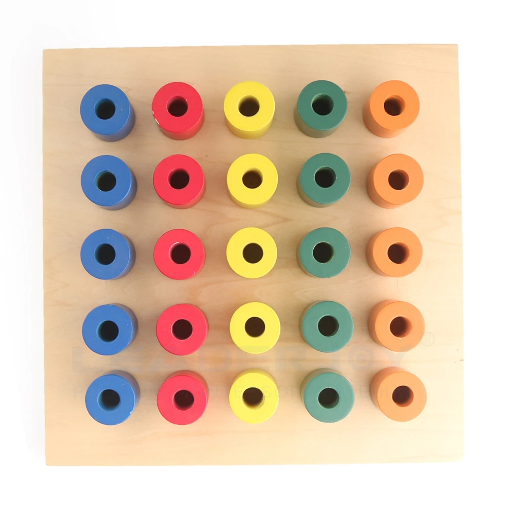 Bộ đồ chơi giác quan giáo dục Montessori bằng gỗ hình học 4