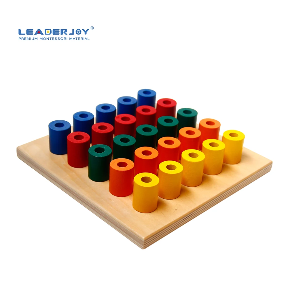 Bộ đồ chơi giác quan giáo dục Montessori bằng gỗ hình học 5
