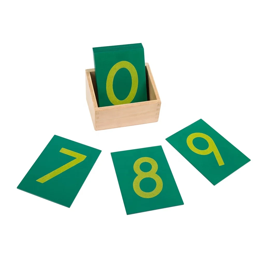 Montessori Sandpaper Numbers Educational Toys for Kids 1