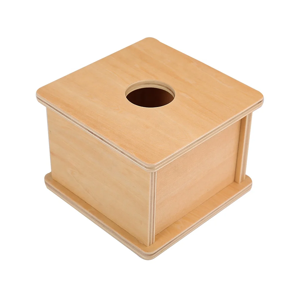 Коробка Montessori Imbucare с вязаным шариком - высококачественная деревянная развивающая игрушка для ребенка 5