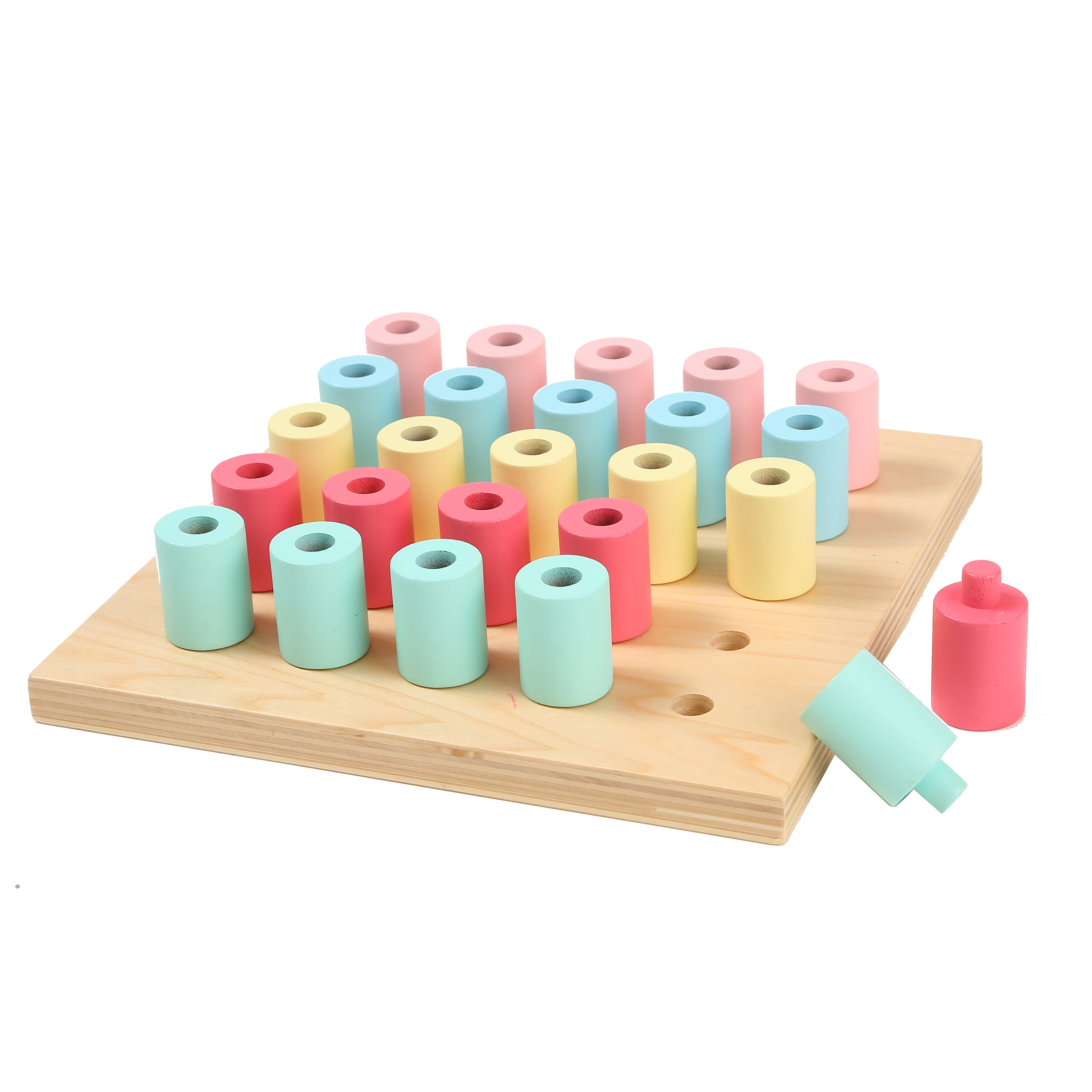 2022 New Montessori Wooden Pegs Educational Toys for Kids 2