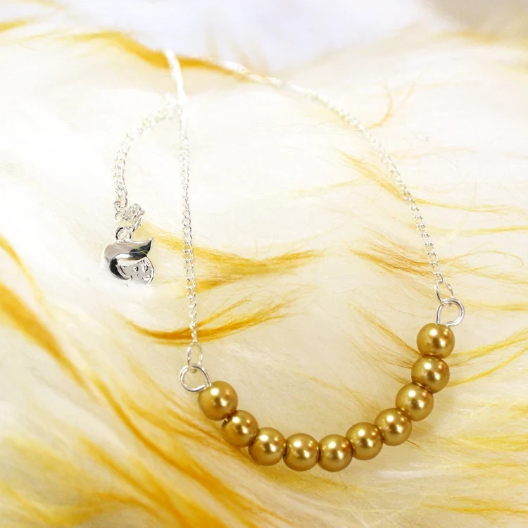 Coloured Bead Stair Necklace Chain for Women 1