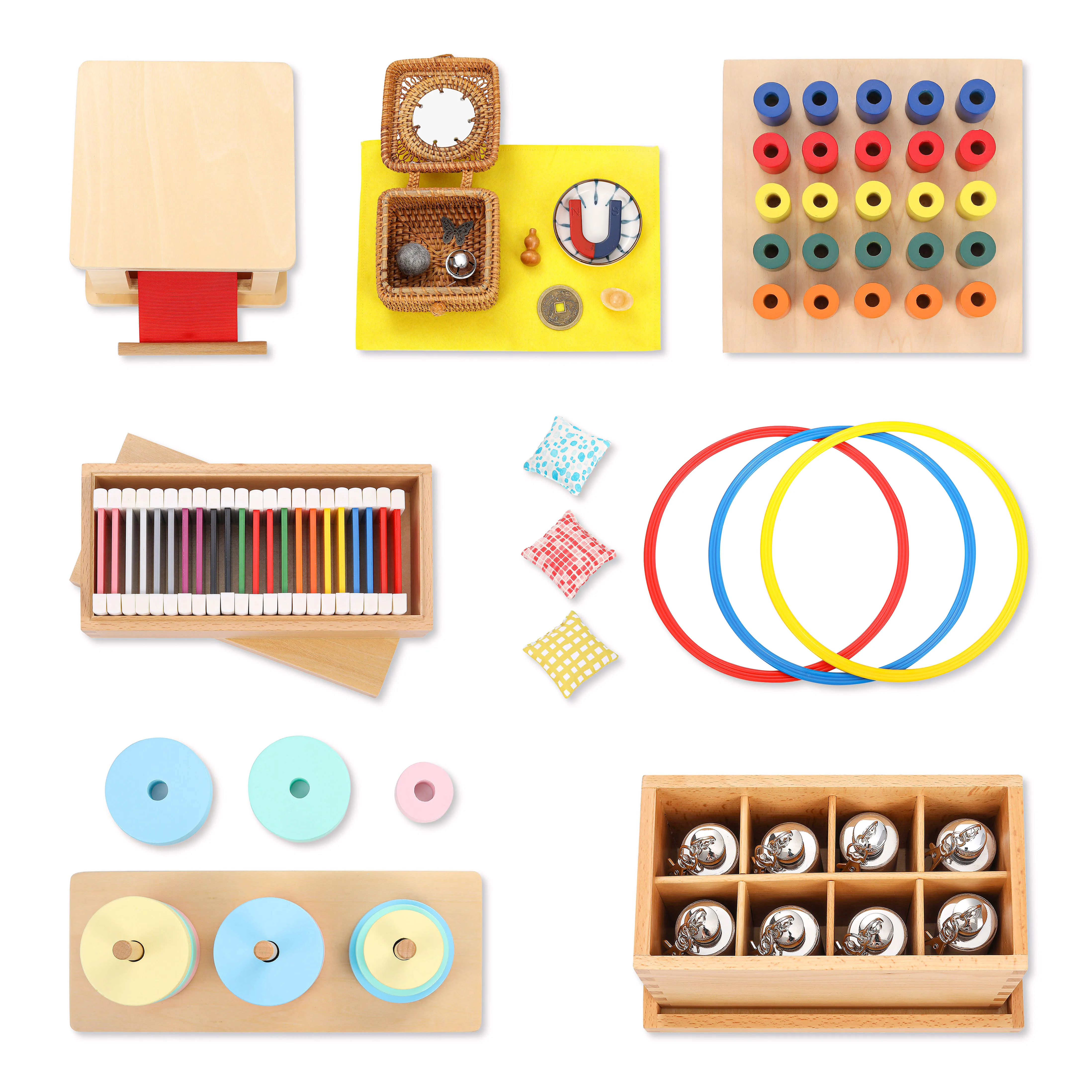 Đồ chơi gia đình bằng gỗ giáo dục toán học Montessori cho bé 31-33 tháng 1