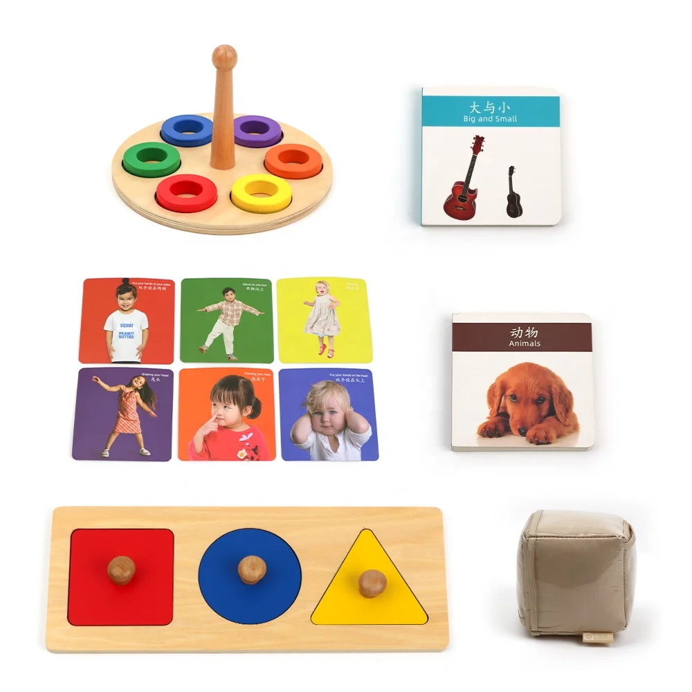 Đồ chơi xếp hộp đựng tiền xu bằng gỗ Montessori cho trẻ mới biết đi 13-18 tháng 3