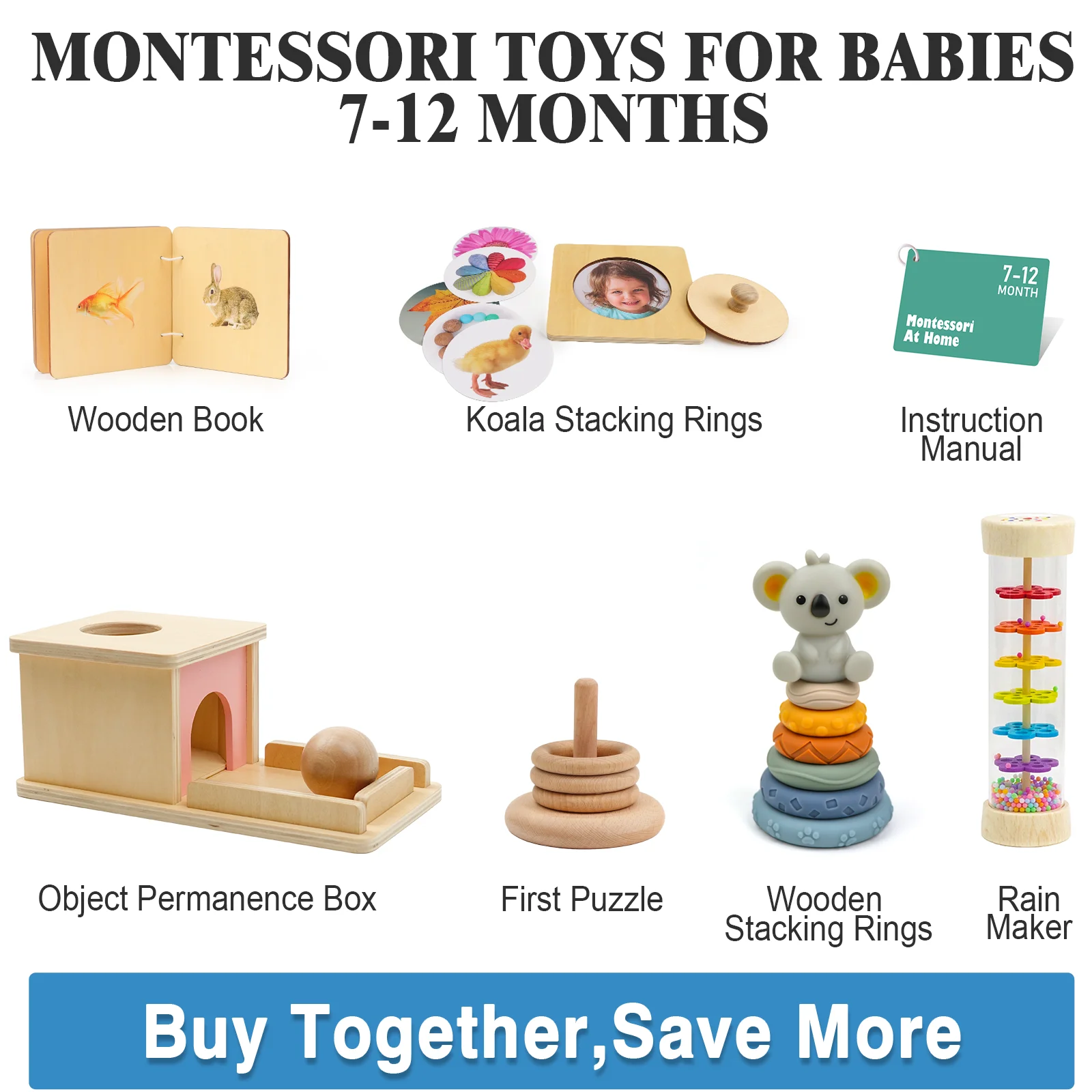 Đồ chơi Hộp đồ chơi Montessori vĩnh viễn dành cho đăng ký giáo dục 1 tuổi 4