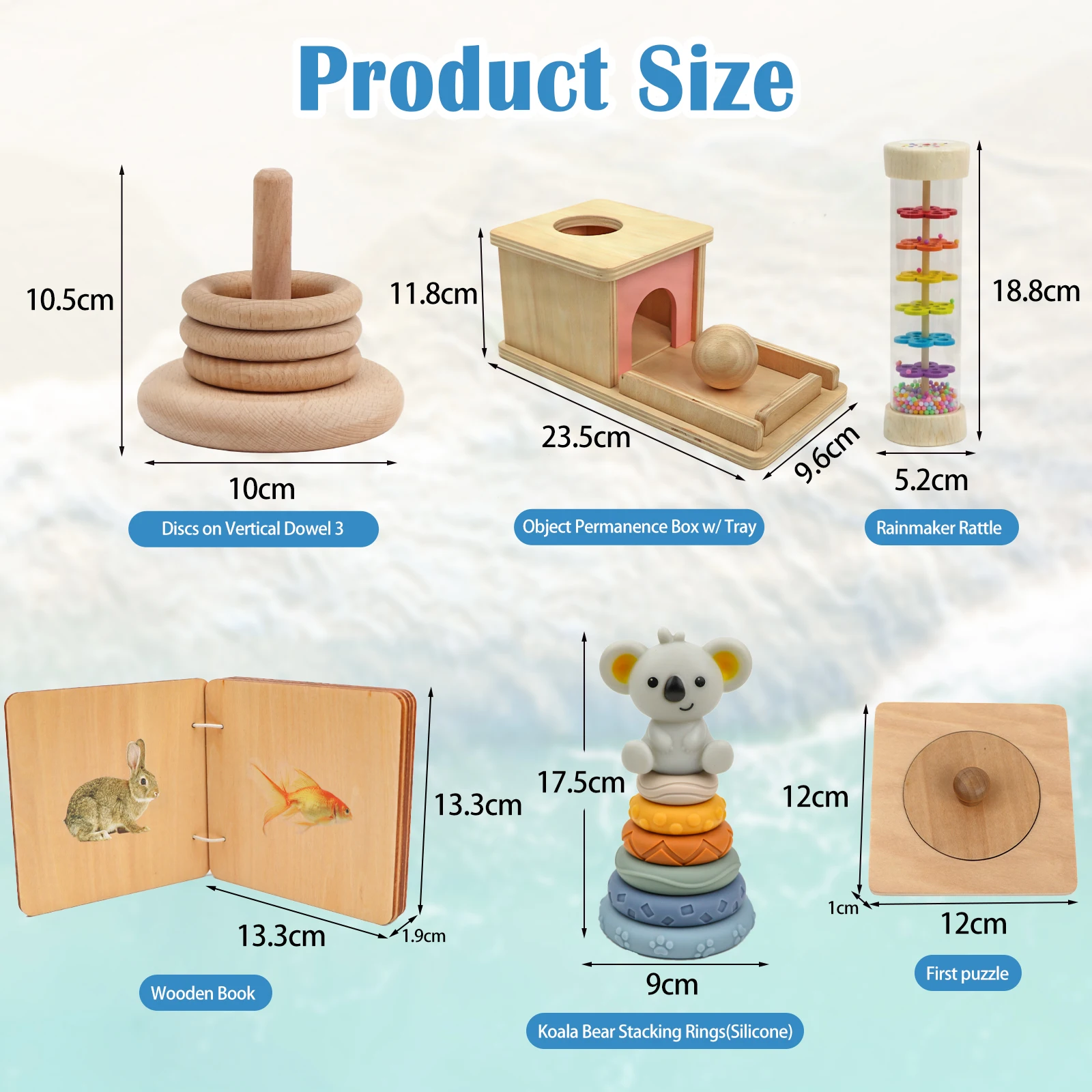 Đồ chơi Hộp đồ chơi Montessori vĩnh viễn dành cho đăng ký giáo dục 1 tuổi 3