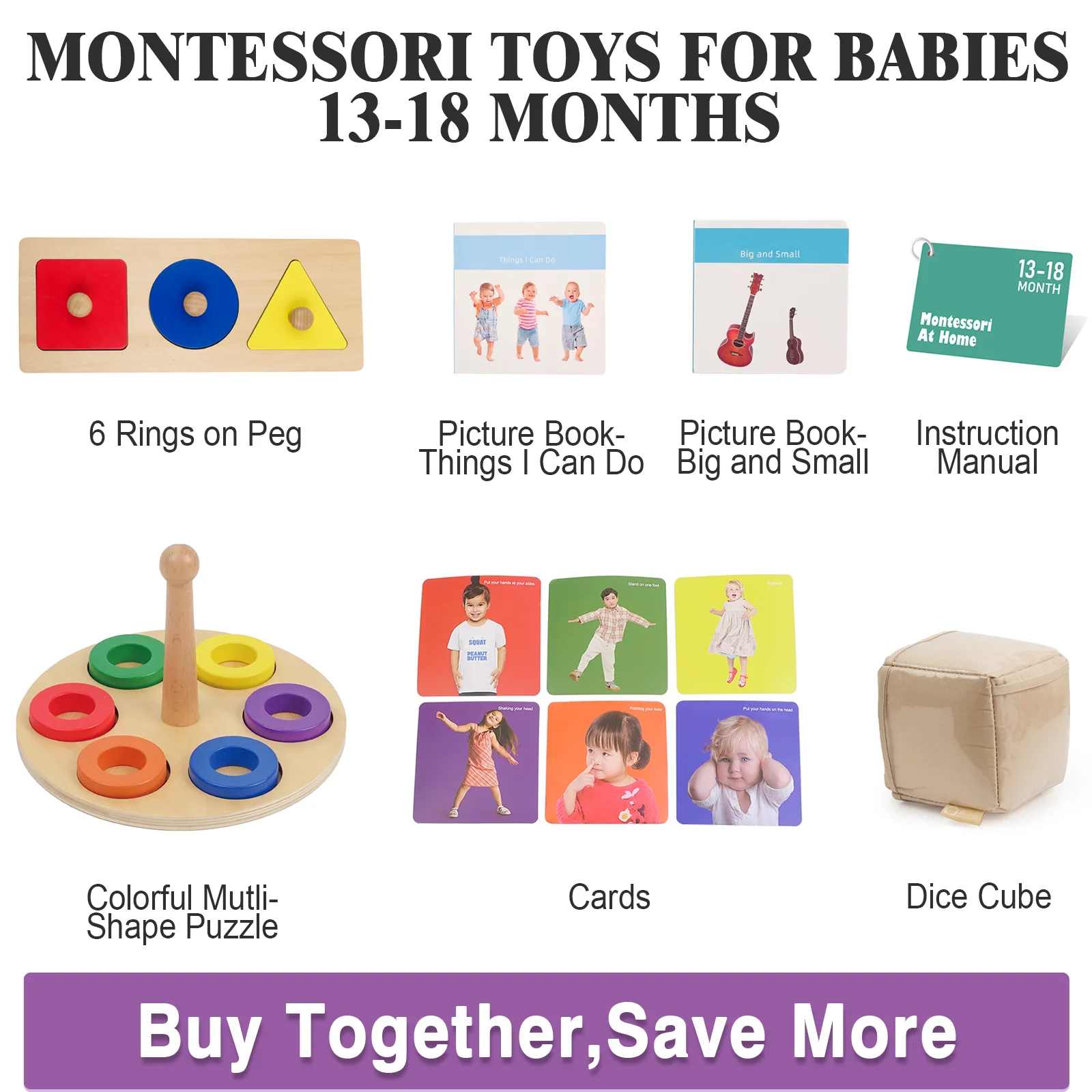 Đồ chơi xếp hộp đựng tiền xu bằng gỗ Montessori dành cho trẻ 13-18 tháng tuổi 4