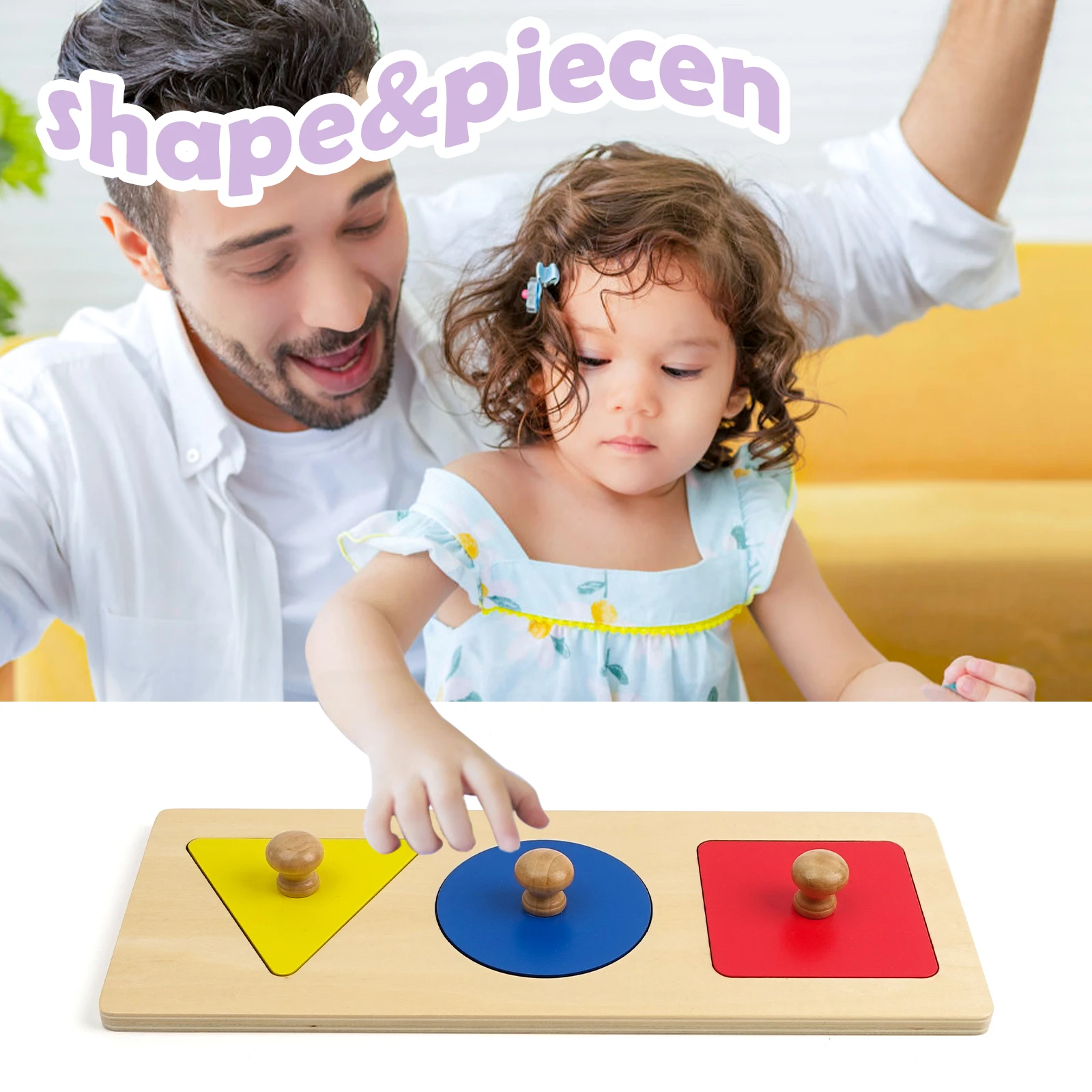 Đồ chơi xếp hộp đựng tiền xu bằng gỗ Montessori dành cho trẻ 13-18 tháng tuổi 6