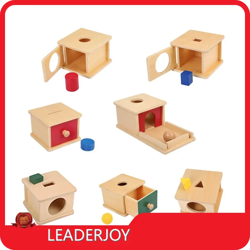 Montessori Teaching Toys Brown Box - - LEADERJOY 1