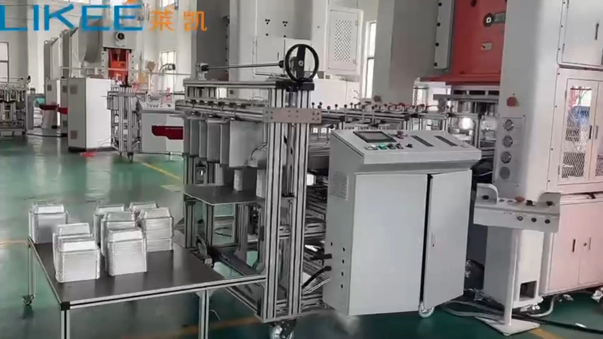 H-type 12000 pieces/h Aluminum Foil Container Stamping Machinery Siemens Motors Factory Direct Supply High Productive 1