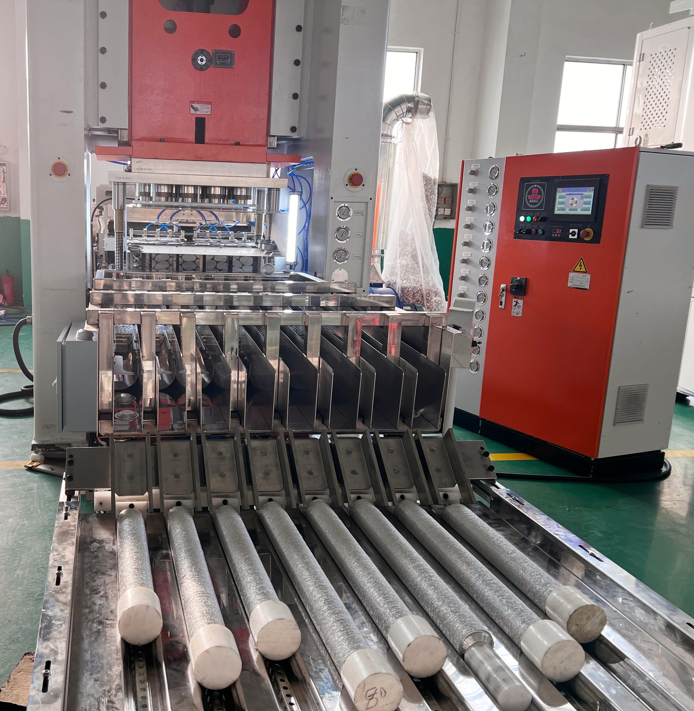 Ferramenta eficiente para produção de copos, novo modelo de máquina de coleta de copos de folha de alumínio80 6