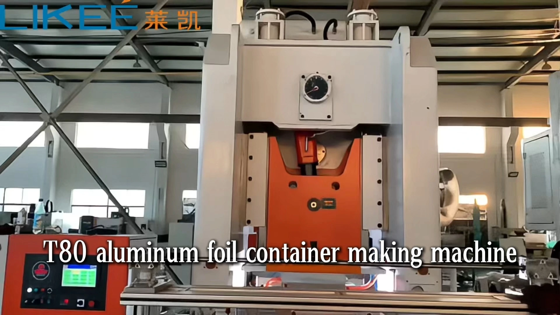 LK-T80 3 4 Gözlü İnce Hammadde 3003 H24 Alüminyum Folyo Kap Üretim Makinesi 1