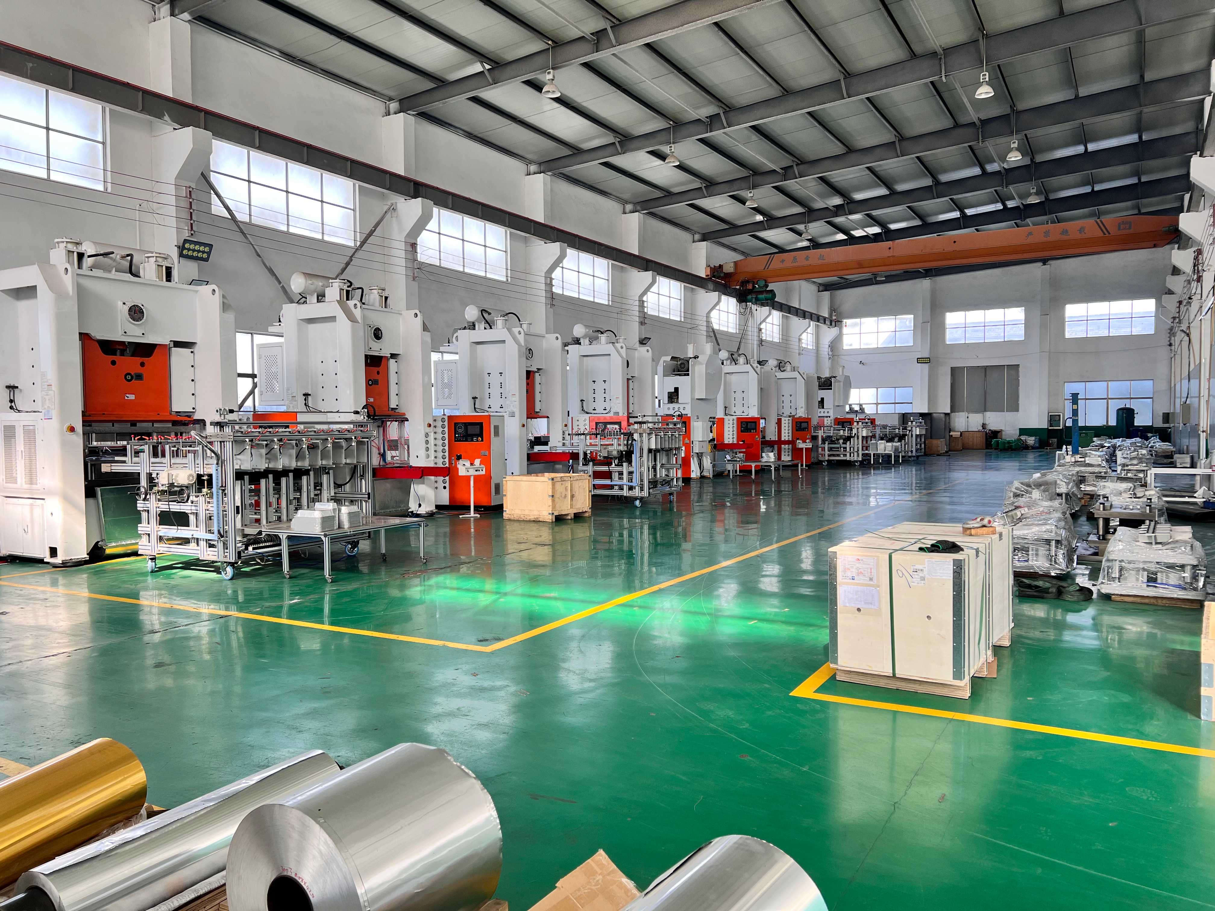 Máquina formadora de bandejas y envases de papel de aluminio LK-T80, totalmente automática, con bastidor en H y 4-6 cavidades 5