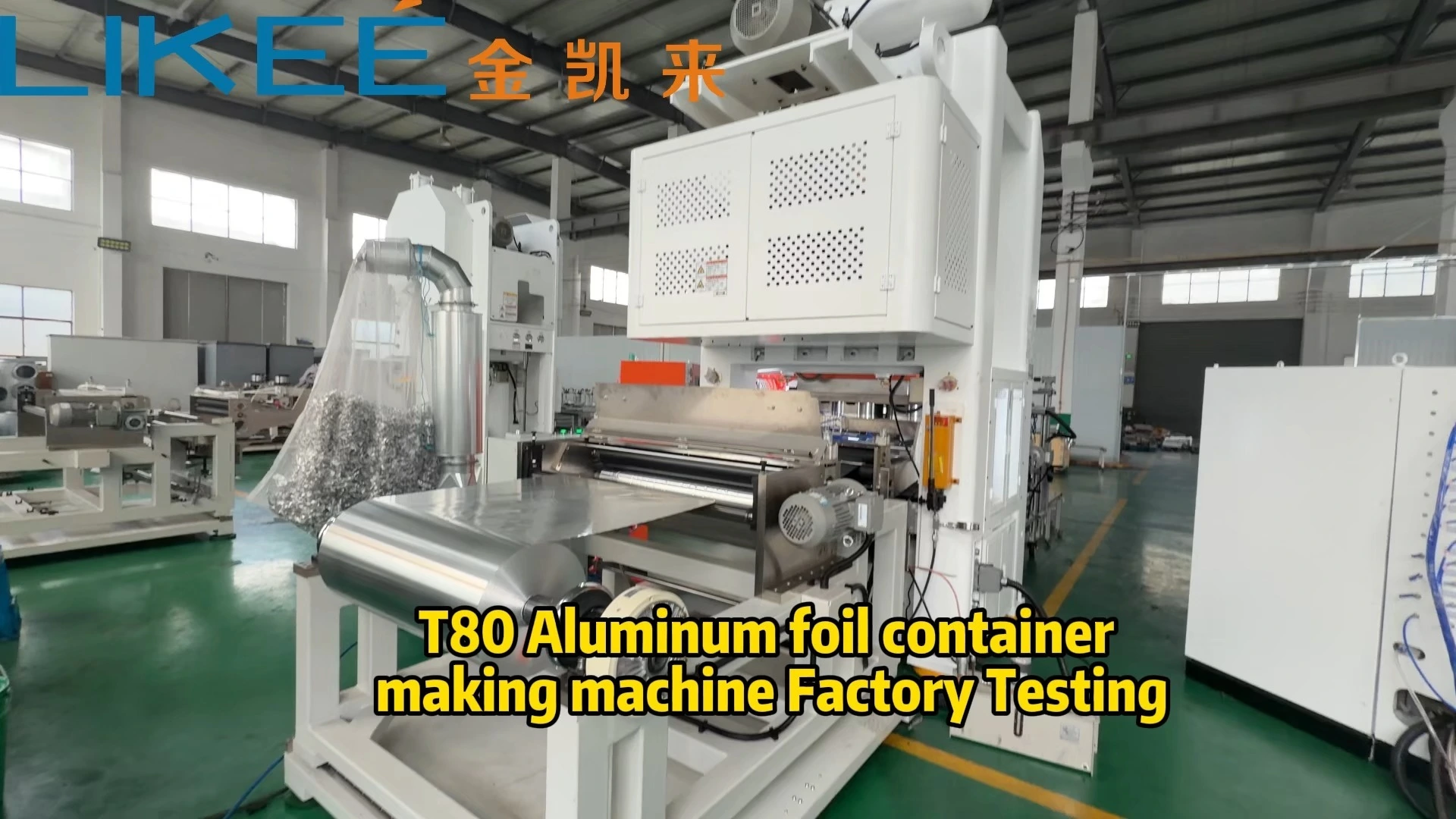 LK-T80 Durable Thick Aluminum Foil Pan Oven Safe One Time Use Container Making Counting Line 1