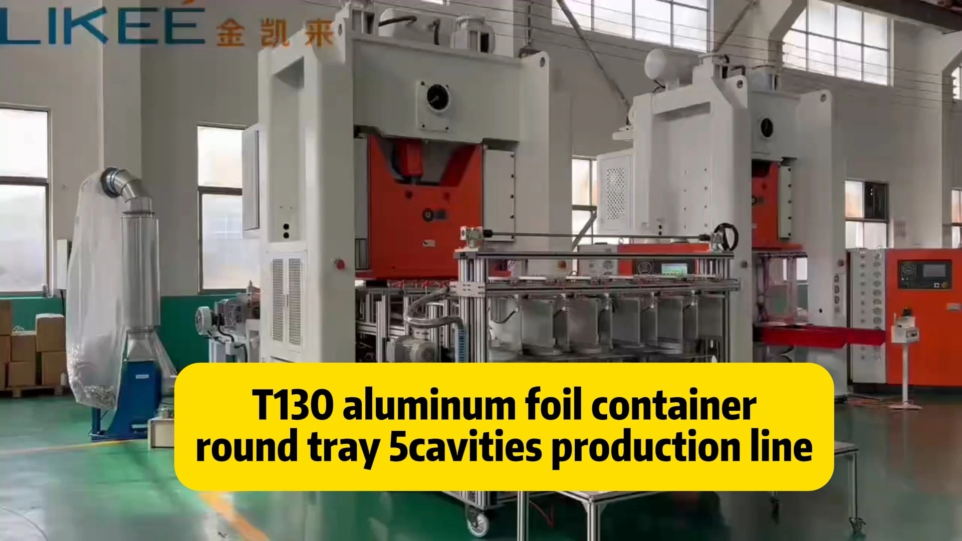 USA Market Automatic Silver Aluminium Foil Food Container Tray Production Line LK-T130 Making Machine 1