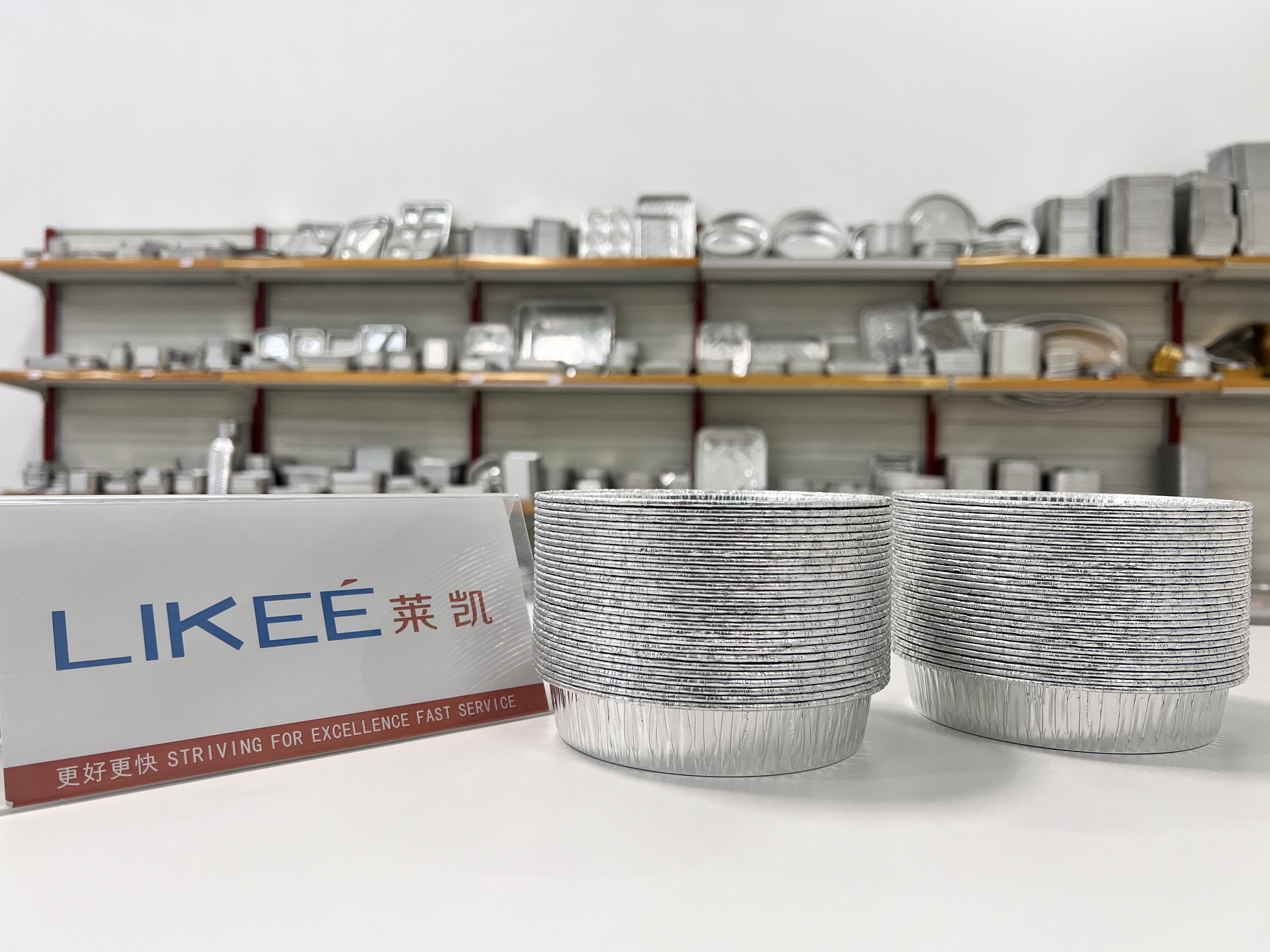 Molde redondo para bandeja de papel de aluminio con paredes arrugadas de 7, 8 y 9 pulgadas 6